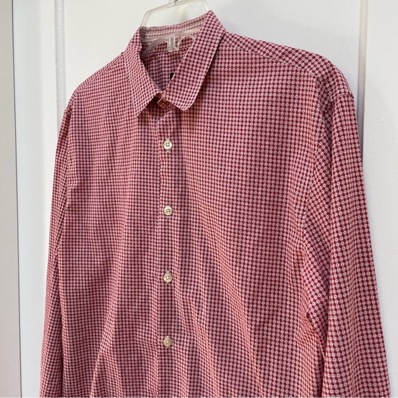 Mens Paul Smith red & white checkered shirt - Picture 2 of 15